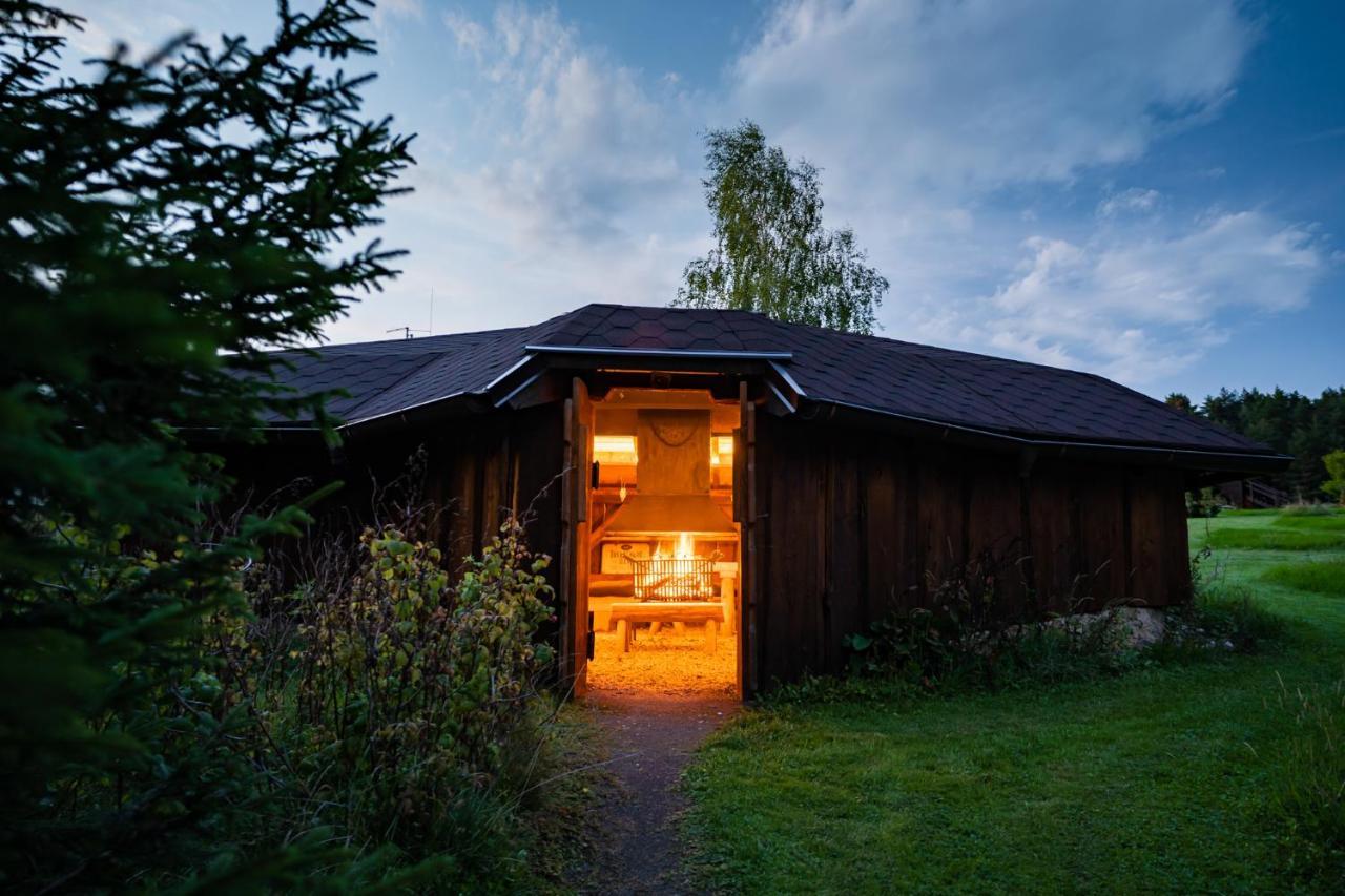 Vila Vyhlídkový srub na kraji Brd Hurky  Exteriér fotografie
